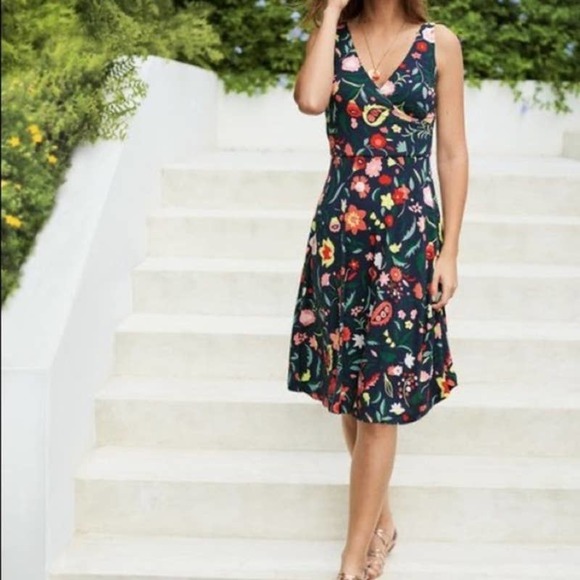 Boden Floral Midi Dress - Multicolor - Picture 10 of 10